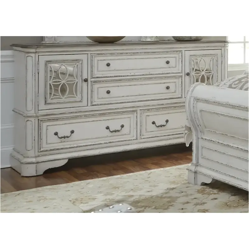 244-br32 Liberty Furniture Magnolia Manor 2 Door 4 Drawer Dresser