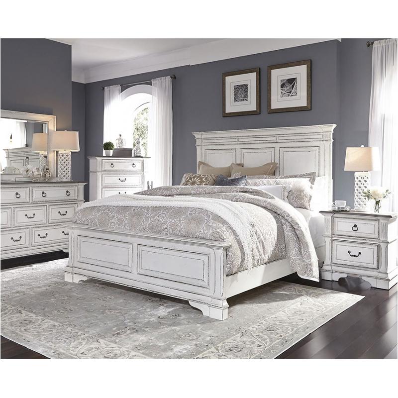 520-br15 Liberty Furniture Abbey Park King Panel Bed