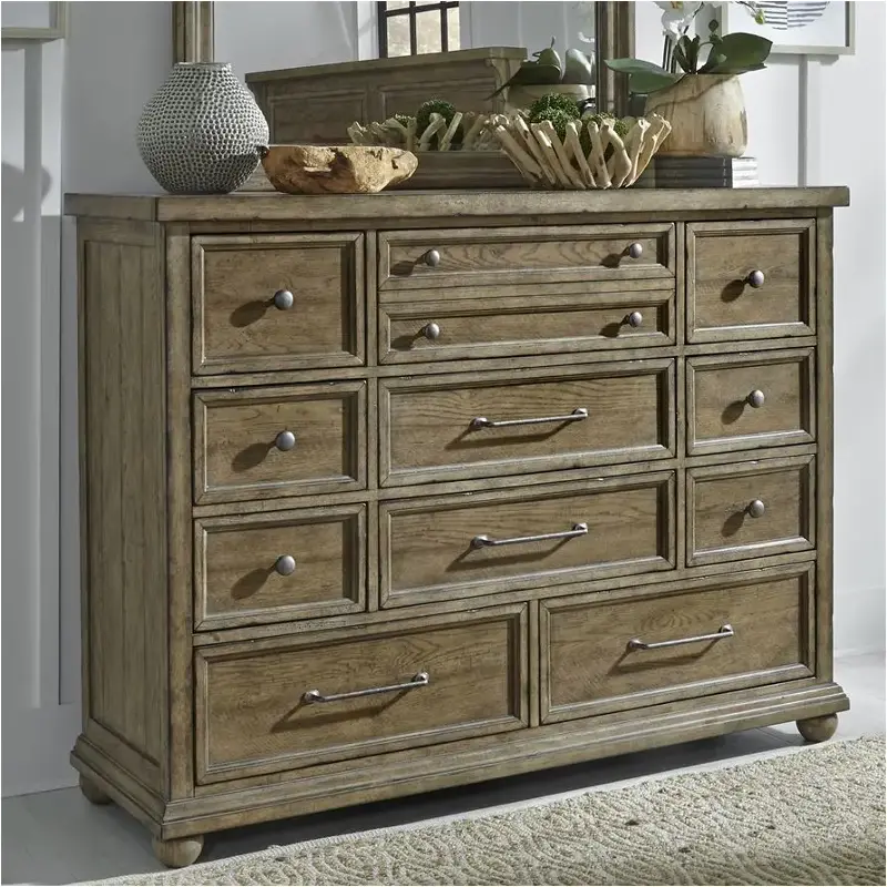 779-br31 Liberty Furniture Harvest Home - Barley Brown Bedroom Furniture Dresser