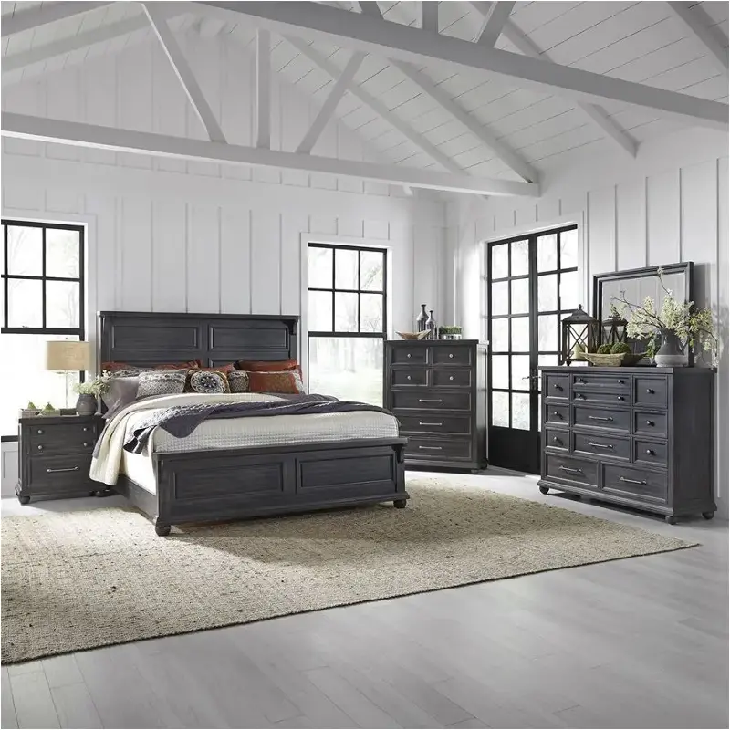 879-br13 Liberty Furniture Harvest Home - Chalkboard Bedroom Furniture Bed