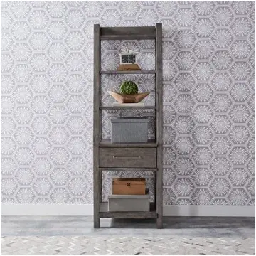 406-ho201 Liberty Furniture Modern Farmhouse - Charcoal Home Office Furniture Bookcase