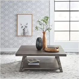 406-ot1014 Liberty Furniture Modern Farmhouse - Charcoal Living Room Furniture Cocktail Table
