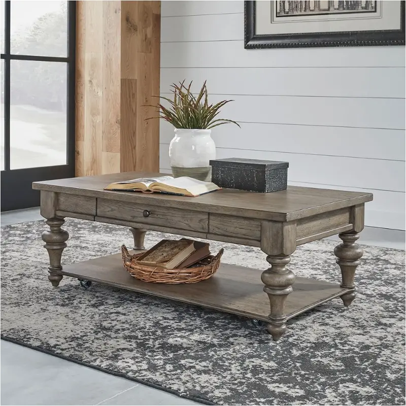 615-ot1010 Liberty Furniture America Farmhouse Living Room Furniture Cocktail Table