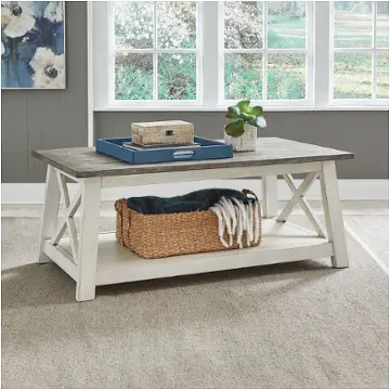 810-ot1010 Liberty Furniture Laurel Bluff Living Room Furniture Cocktail Table