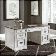 417-ho105b Liberty Furniture Allyson Park Jr. Executive Desk Base