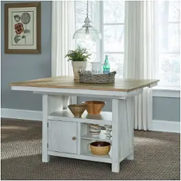 62wh-it5446 Liberty Furniture Lindsey Farm Dining Room Furniture Island