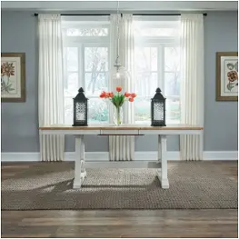 62wh-t3878 Liberty Furniture Lindsey Farm Dining Room Furniture Dining Table