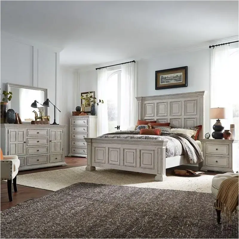 361w-br15 Liberty Furniture Big Valley - Whitestone Bedroom Furniture Bed