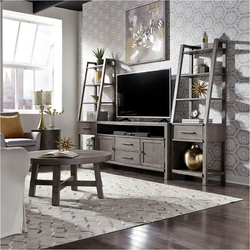 406-tv66 Liberty Furniture Modern Farmhouse - Charcoal Home Entertainment Furniture Entertainment Center