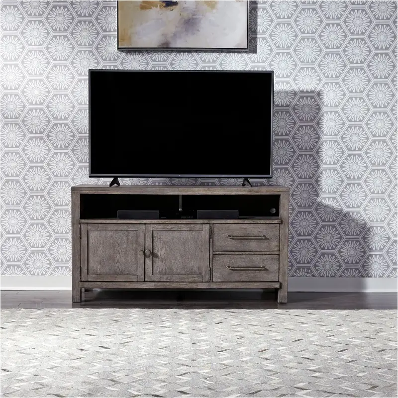 406-tv56 Liberty Furniture Modern Farmhouse - Charcoal Home Entertainment Furniture Entertainment Center