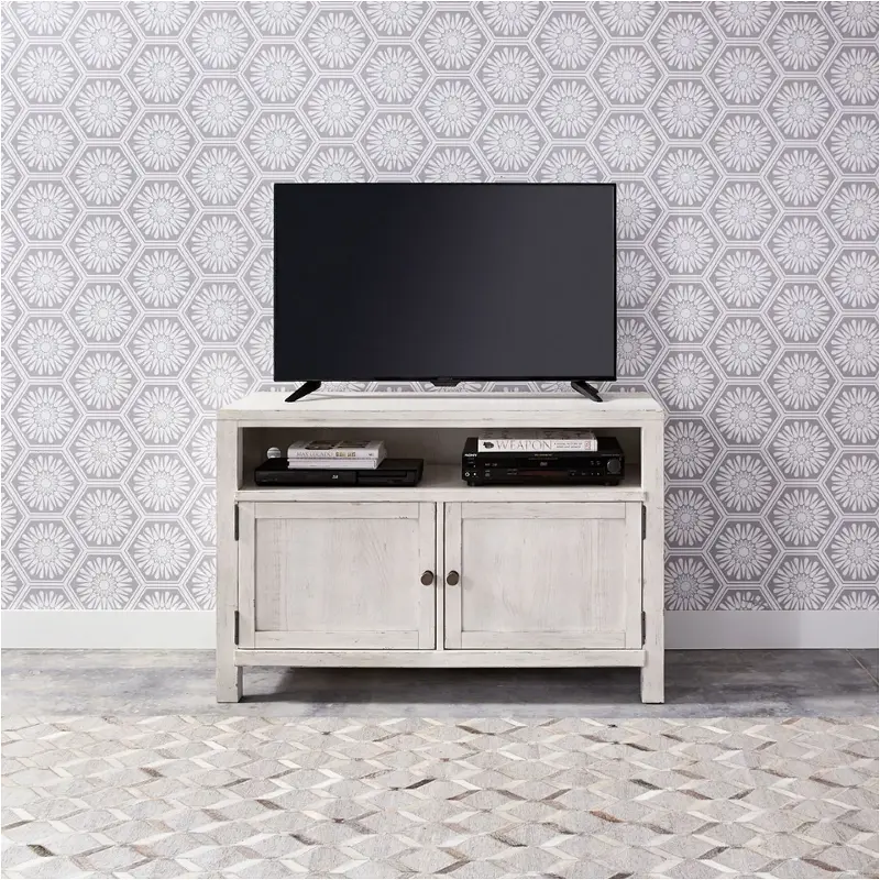 406w-tv46 Liberty Furniture Modern Farmhouse - White Home Entertainment Furniture Entertainment Center