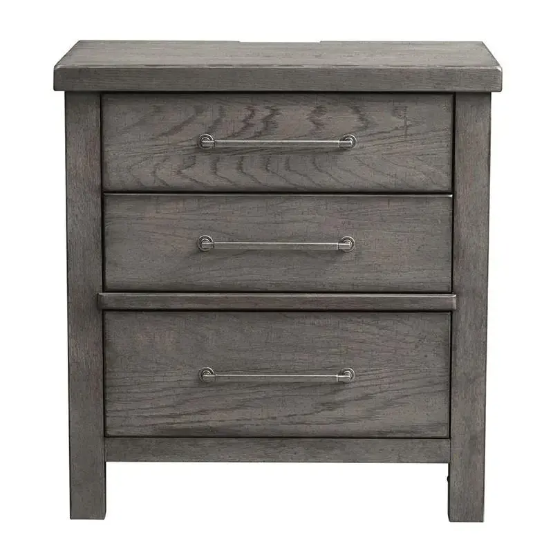 406-br61 Liberty Furniture Modern Farmhouse - Charcoal Bedroom Furniture Nightstand