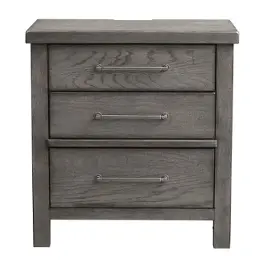 406-br61 Liberty Furniture Modern Farmhouse - Charcoal Bedroom Furniture Nightstand
