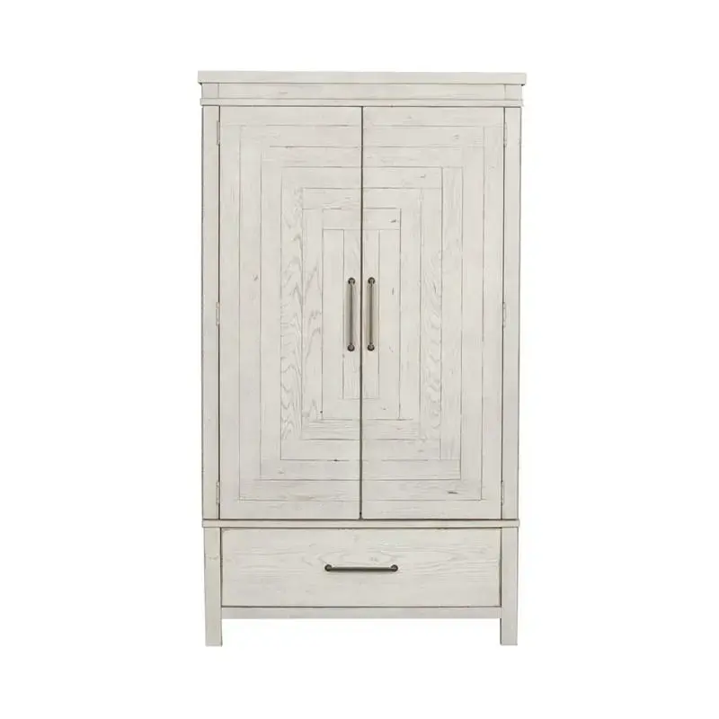 406w-br43 Liberty Furniture Modern Farmhouse - White Bedroom Furniture Armoire