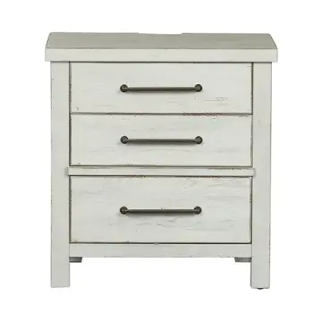 406w-br61 Liberty Furniture Modern Farmhouse - White Bedroom Furniture Nightstand
