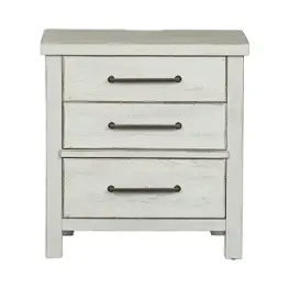 406w-br61 Liberty Furniture Modern Farmhouse - White Bedroom Furniture Nightstand