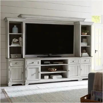 303w-tv72 Liberty Furniture Ocean Isle - White Home Entertainment Furniture Entertainment Center