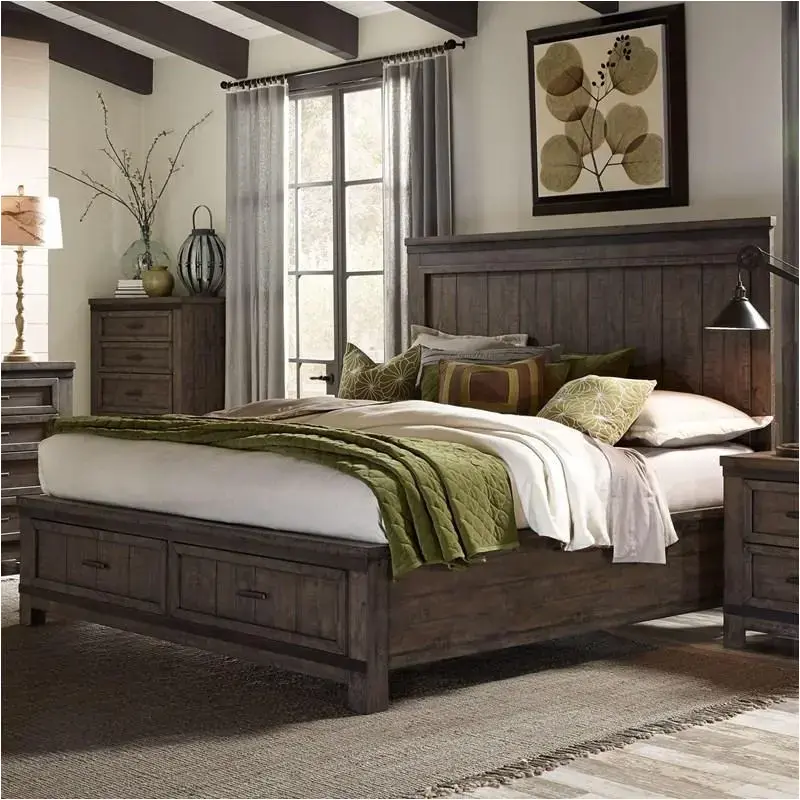 759-br-qsb Liberty Furniture Thornwood Hills Bedroom Furniture Bed