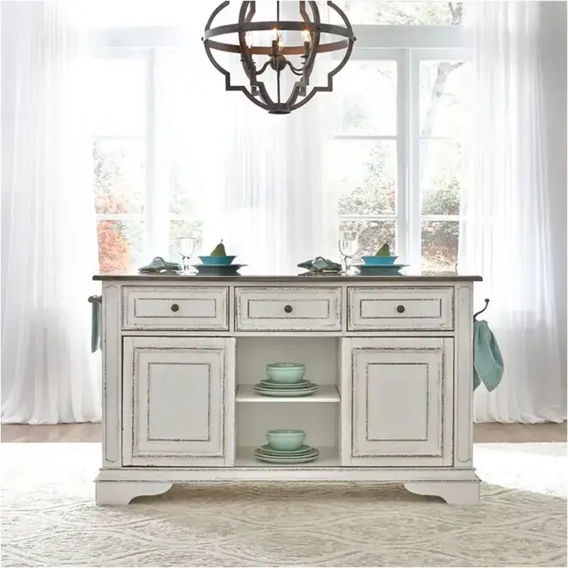 244-it6032g Liberty Furniture Magnolia Manor Dining Room Furniture Island