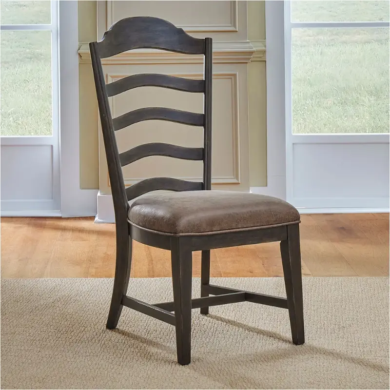 297-c2001s Liberty Furniture Upholstered Ladder Back Side Chair