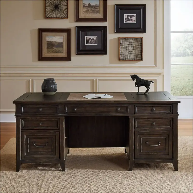 297-ho105t Liberty Furniture Paradise Valley Jr Executive Desk