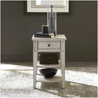 110w-ot1021 Liberty Furniture Lake House - Weathered White Living Room Furniture End Table