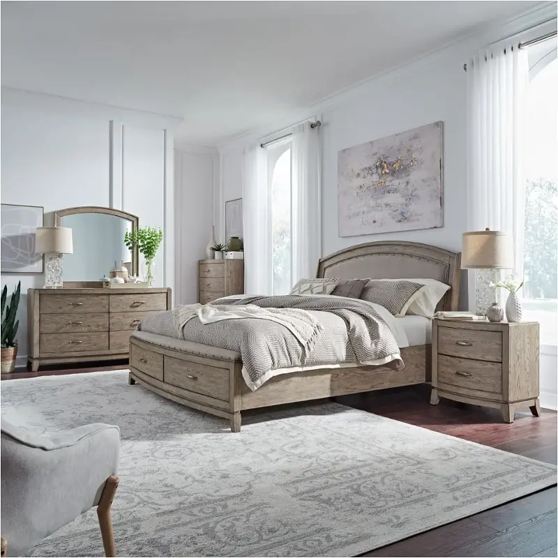 805-br23hu Liberty Furniture Avalon Bedroom Furniture Bed