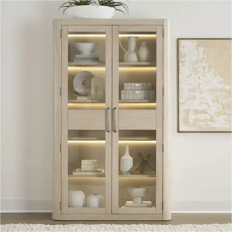 306w-ch4880 Liberty Furniture South Bend - Cloud White Dining Room Furniture Curio