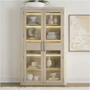 306w-ch4880 Liberty Furniture South Bend - Cloud White Dining Room Furniture Curio