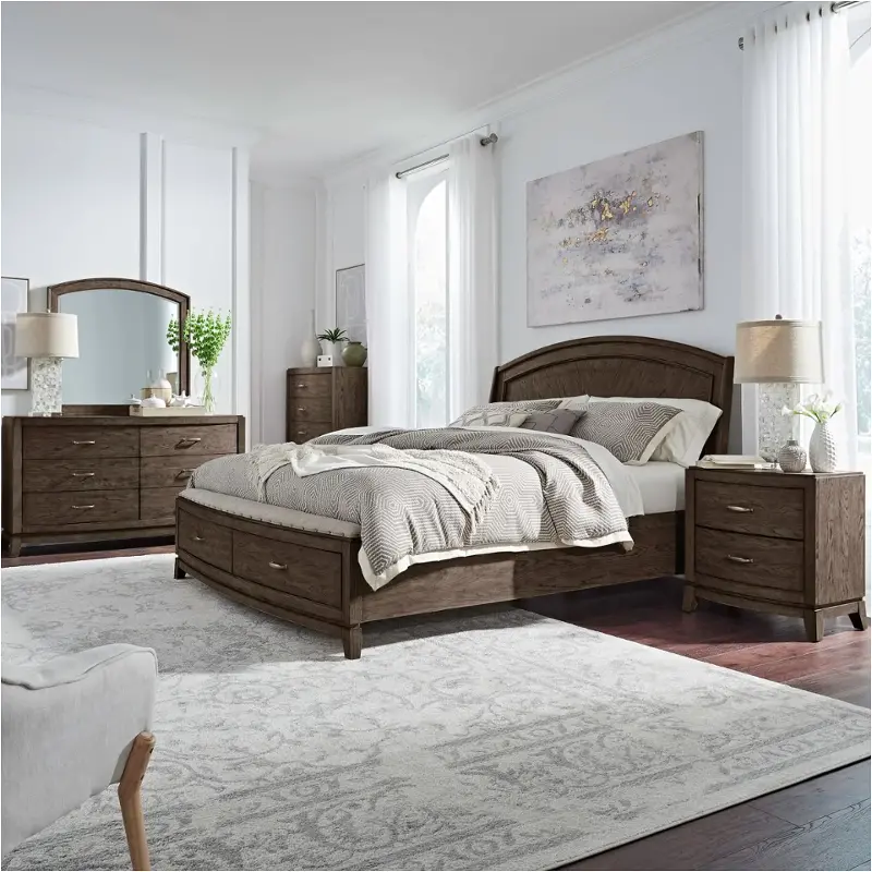 805b-br23h Liberty Furniture Avalon - Coffee Bean Bedroom Furniture Bed