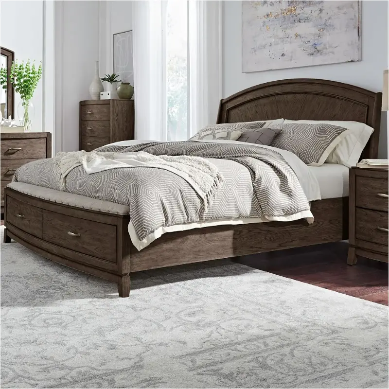 805b-br24h Liberty Furniture Avalon - Coffee Bean Bedroom Furniture Bed