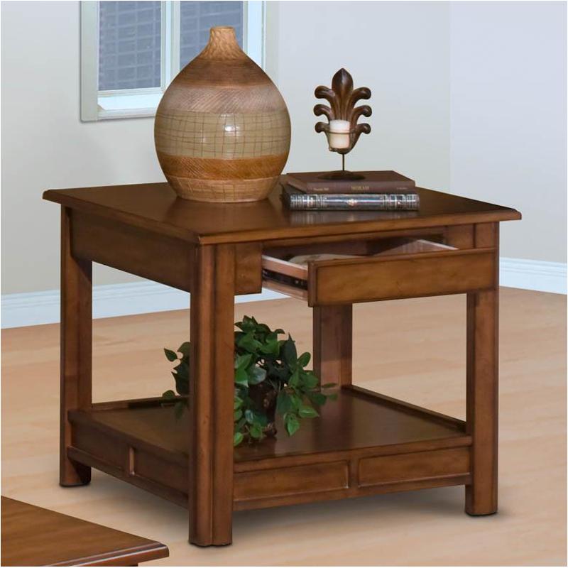 30-830-20 New Classic Furniture Crestline - Bark Living Room Furniture End Table