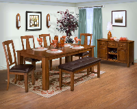 40-829-10 New Classic Furniture Rustic Dining Room Furniture Dinette Table
