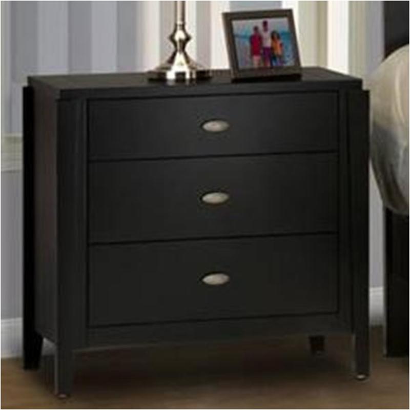 00-001-040 New Classic Furniture Luna 3 Drawer Night Stand