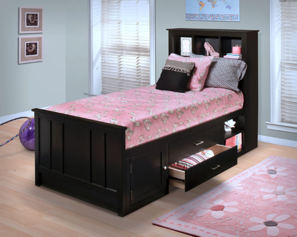 05-026-417 New Classic Furniture Santa Barbara - Black Bedroom Furniture Bed