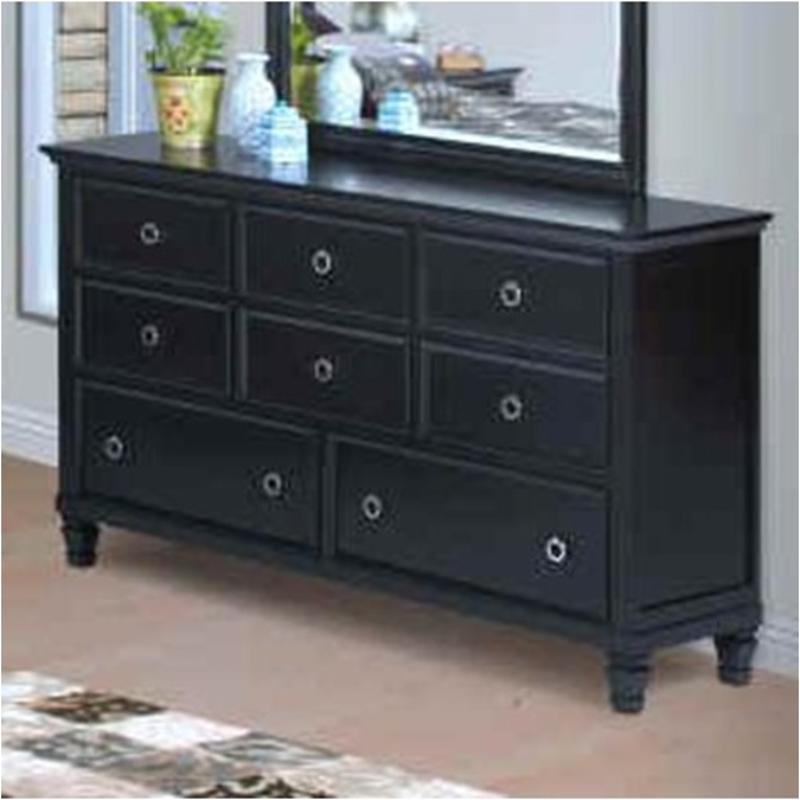 Bb 044b 050 New Classic Furniture, Real Wood Dresser Black