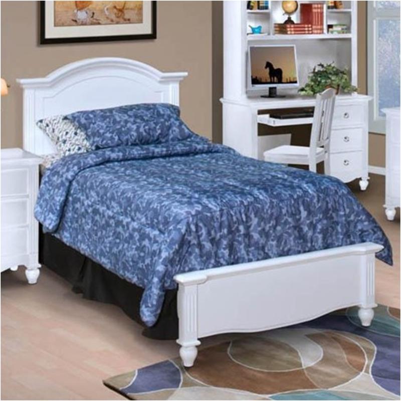 05621510 New Classic Furniture Twin Panel Bed White