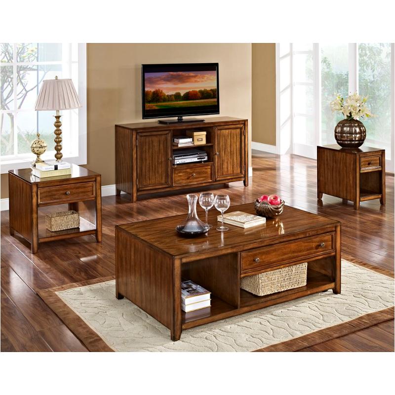 30-711-23 New Classic Furniture Contempo - Burnished Walnut Living Room Furniture End Table
