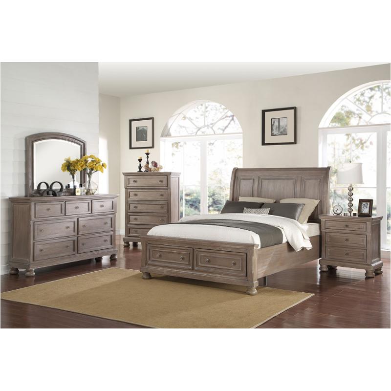 B2159-310 New Classic Furniture Allegra Queen Bed With Storage Fb