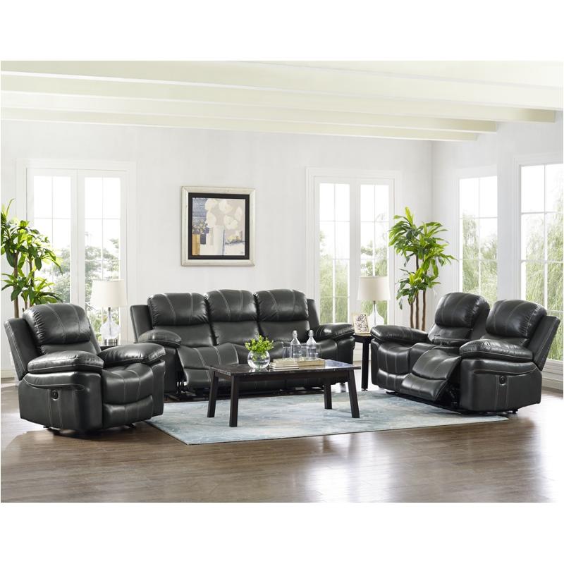 20-208-30-gry New Classic Furniture Dual Recliner Sofa - Gray