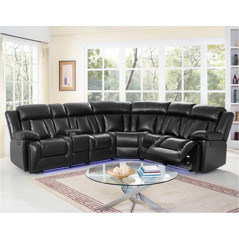 20-1265-11-pbk New Classic Furniture Starlight Sectional Living Room Furniture Sectional