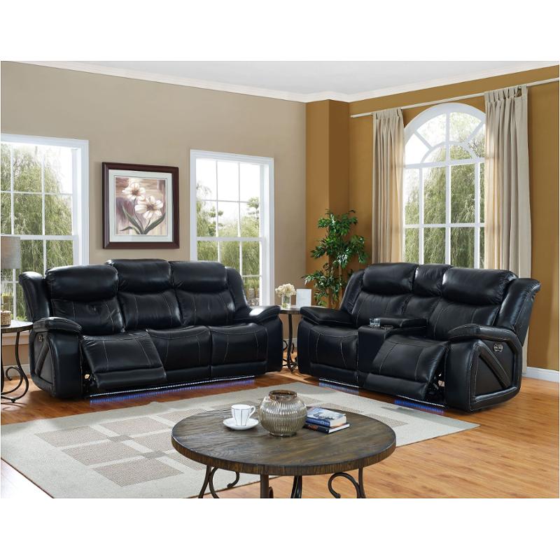 L2314-32ph-bbk New Classic Furniture Full Power Sofa W/pwr Hdrst