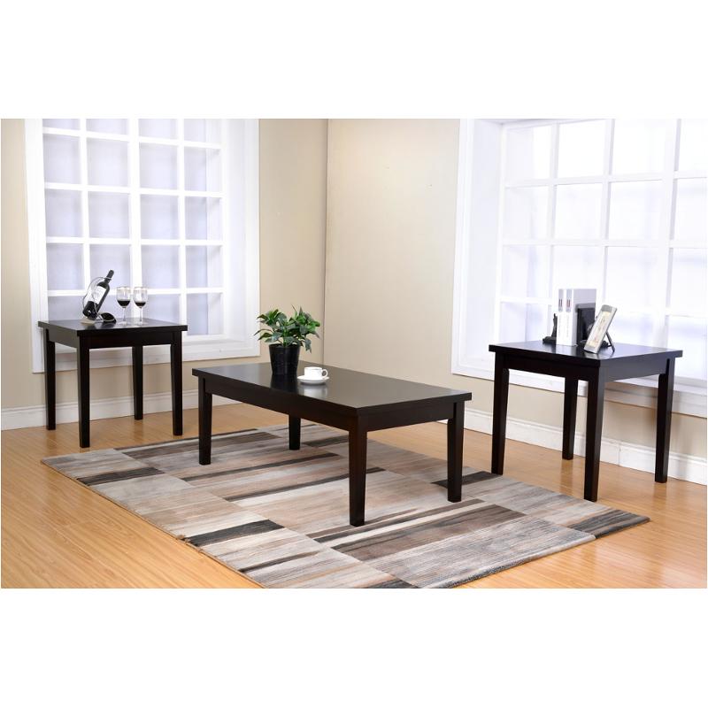 T9908-3p New Classic Furniture Sherman - Espresso Living Room Furniture Occasional Table Set