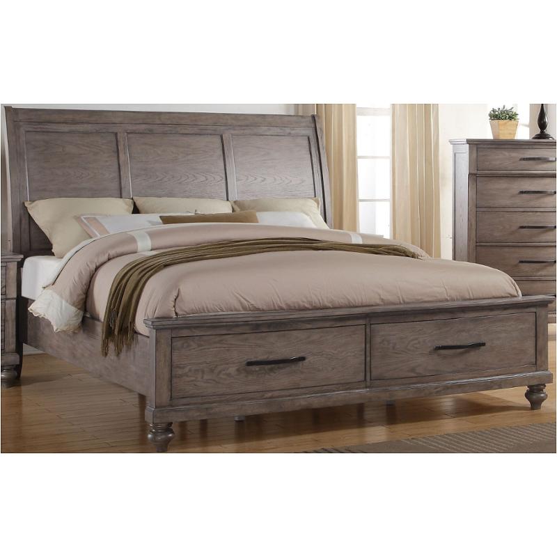 B1033-328 New Classic Furniture La Jolla - Taupe Bedroom Furniture Bed