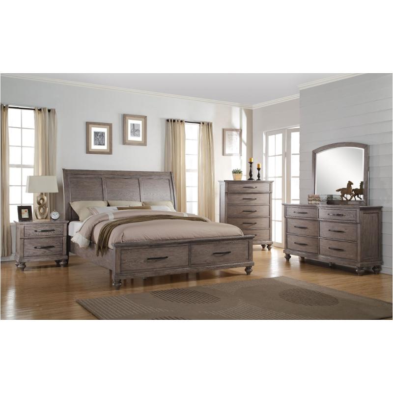 B1033-110 New Classic Furniture La Jolla - Taupe Bedroom Furniture Bed