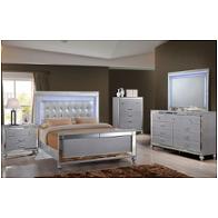 00-9698s-310 New Classic Furniture Valentino - Silver Bedroom Furniture Bed