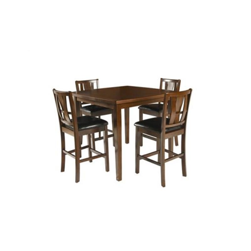 New Classic Furniture Counter Table, Counter Height Dining Table And Chairs With Lazy Susan