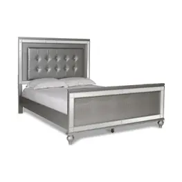 Ba9698s-310 New Classic Furniture Valentino - Silver Bedroom Furniture Bed