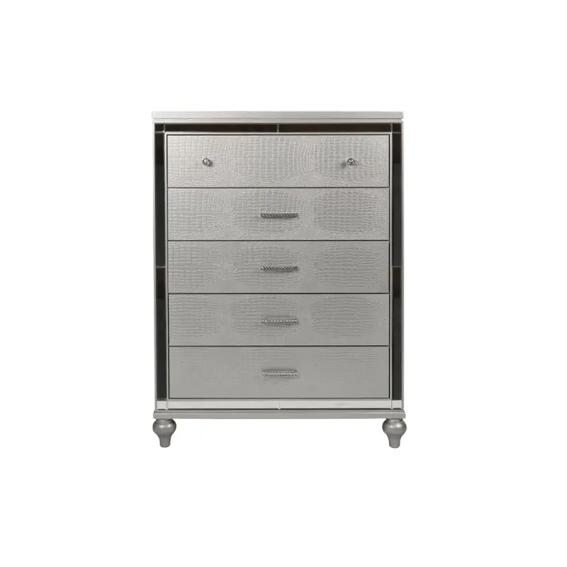 NOVITA シルバー Ba9698s-070 New Classic Furniture Chest - Silver
