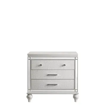 Ba9698w-040 New Classic Furniture Valentino - White Bedroom Furniture Nightstand